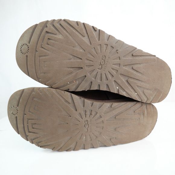 UGG Brown Genuine Sheepskin Leather Suede Classic Tall Boots Size 8 - Picture 8 of 12